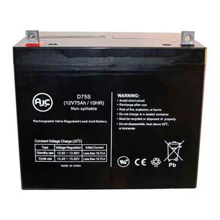 Battery Clerk AJC Crown 12CE75 Sealed Lead Acid - AGM - VRLA Battery 12CE75-Crown-12V-75Ah-SLA